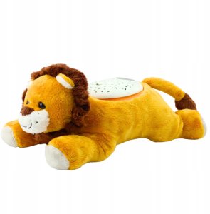 Lew Pluszowy Usypiająca Przytulanka Projektor Dźwięki Szum 2