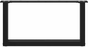 Nogi do stolika kawowego w kształcie litery U 2 szt. Czarne 60x(30-31) cm Stal 5