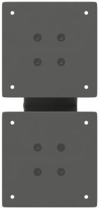 Nogi do stolika kawowego w kształcie litery X 2 szt. Antracyt 30x(30-31) cm Stal 7