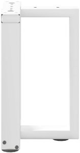 Nogi do stolika kawowego w kształcie litery T 2 szt. Białe 38x25x(42-43) cm Stal 5