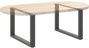 Nogi do stolika kawowego w kształcie litery U 2 szt. Antracyt 70x(42-43) cm Stal 8