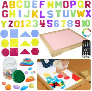 MASTERKIDZ Panel Świetlny LED Zmiana Kolorów Pilotem + Zestaw Akcesoriów 6