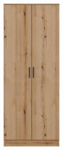 Szafa dwudrzwiowa z drążkami na ubrania wąska 80 cm dąb evoke MONTANA MT01 4