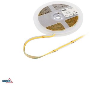 BEMKO Taśma LED COB IP20 4000K 5400lm 60W 12V 5m BARWA BIAŁA NEUTRALNA 1