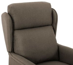 vidaXL Fotel do masażu w taupe'owym materiale 6