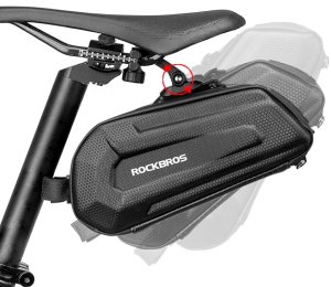 Torba rowerowa mocowana pod siodełko na zaczep szybkozłączke 1.8l - czarna Torba rowerowa mocowana pod siodełko na zaczep szybkozłączke 1.8l - czarna 6