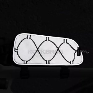 Torba sakwa rowerowa mocowana na ramę 0.9l - srebrna Torba sakwa rowerowa mocowana na ramę 0.9l - srebrna 10