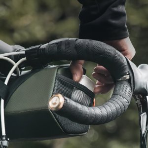 Torba rowerowa mocowana na kierownicę 2.2l - zielona Torba rowerowa mocowana na kierownicę 2.2l - zielona 4