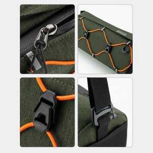 Torba rowerowa mocowana na kierownicę 2.2l - zielona Torba rowerowa mocowana na kierownicę 2.2l - zielona 8