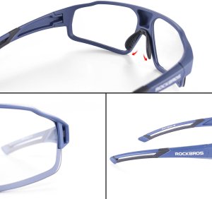 RockBros Okulary rowerowe fotochromowe UV400 z etui SP216BL - niebieskie Okulary rowerowe fotochromowe UV400 z etui SP216BL - niebieskie 4