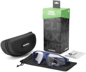 RockBros Okulary rowerowe fotochromowe UV400 z etui SP216BL - niebieskie Okulary rowerowe fotochromowe UV400 z etui SP216BL - niebieskie 6