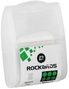 RockBros Zestaw naprawczy łatki z klejem śr. 2.4cm do łatania dętek rowerowych Zestaw naprawczy łatki z klejem śr. 2.4cm do łatania dętek rowerowych 7