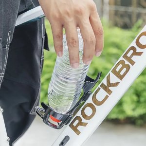 Uchwyt rowerowy na butelkę bidon mocowanie szyjką do dołu - czarny Uchwyt rowerowy na butelkę bidon mocowanie szyjką do dołu - czarny 8