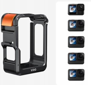 Ramka Obudowa Frame Mount Sanki Iso Gwint 1/4" Do Gopro 13 12 11 10 9 Black / Ga-02 9