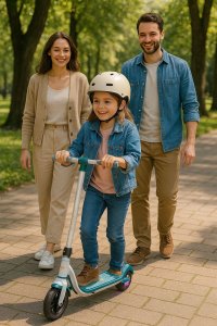 Hulajnoga Elektryczna Dla Dzieci Dziecka Led 10 Km/h Zasięg 8 Km Kiddoboo / Kby2grn / Y2 / Kiddorider / Zielony 11