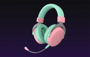 COOLER MASTER CH351-MC Słuchawki gamingowe zielono-różowe 2
