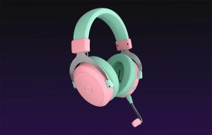 COOLER MASTER CH351-MC Słuchawki gamingowe zielono-różowe 4