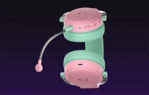 COOLER MASTER CH351-MC Słuchawki gamingowe zielono-różowe 5