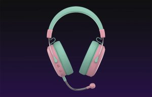 COOLER MASTER CH351-MC Słuchawki gamingowe zielono-różowe 8