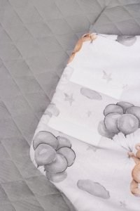 OTULACZ DO FOTELIKA MUŚLIN TEDDY SZARY 4