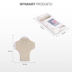 OTULACZ DO FOTELIKA MUŚLIN TEDDY SZARY 6