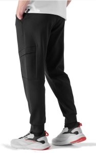 Spodnie dresowe joggery bawełniane męskie 4F M1043 wygodne czarne r XXL 2
