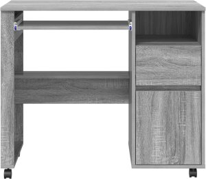 Biurko vidaXL Szare 91 cm x 50 cm 4