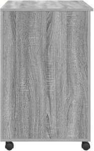 Biurko vidaXL Szare 91 cm x 50 cm 5