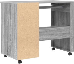 Biurko vidaXL Szare 91 cm x 50 cm 6