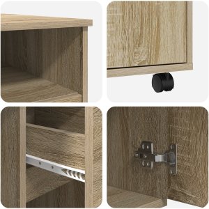 Biurko vidaXL Dąb Sonoma 91 cm x 50 cm 7