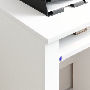 Biurko vidaXL Białe 120 cm x 50 cm 2