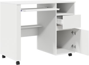 Biurko vidaXL Białe 120 cm x 50 cm 3