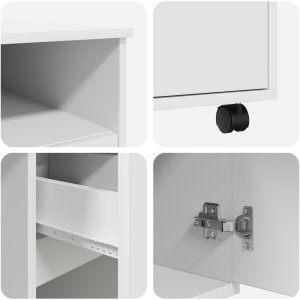 Biurko vidaXL Białe 120 cm x 50 cm 7