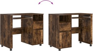 Biurko vidaXL Brązowe 91 cm x 50 cm 8