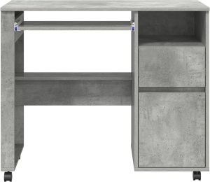 Biurko vidaXL Szare 91 cm x 50 cm 4