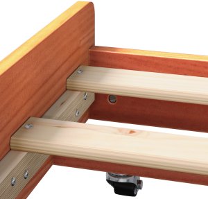 Rama łóżka Woskowy brąz Lite drewno 80 x 200 cm Prostokątna 8