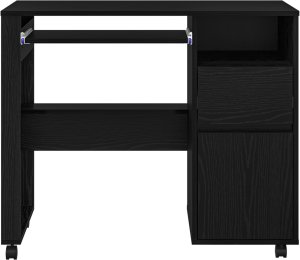 Biurko vidaXL Czarne 91 cm x 50 cm 4