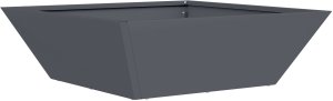 vidaXL Zestaw donic plastikowych Antracytowe Plastik 50 x 50 x 15 cm 3