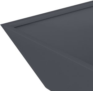 vidaXL Zestaw donic plastikowych Antracytowe Plastik 50 x 50 x 15 cm 7