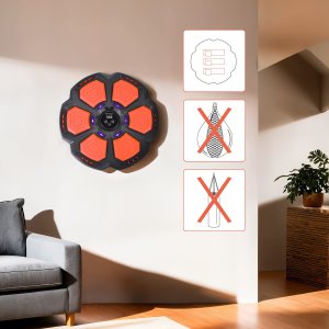 TB06 ELEKTRONICZNA TARCZA BOKSERSKA BLUETOOTH Z MUZYKĄ I RĘKAWICAMI HMS 4