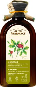 GREEN PHARMACY Szampon do wrażliwej skóry głowy Żeń-szeń i Marokański olej miętowy 350 ml 1