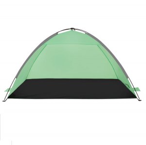 Namiot plażowy, ogrodowy 210x120x112 cm turystyczny z pokrowcem, filtrem UV zielono-szaro-czarny UNIWERSALNY 8