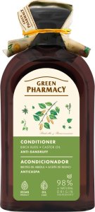 GREEN PHARMACY Odżywka przeciwłupieżowa Pąki brzozy i Olej rycynowy 300 ml 1