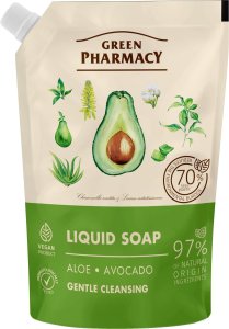 GREEN PHARMACY Mydło w płynie Aloes + Awokado 460 ml - zapas 1