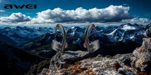 Słuchawki Awei Słuchawki bezprzewodowe AWEI E1BL Bluetooth sportowe czarny 5