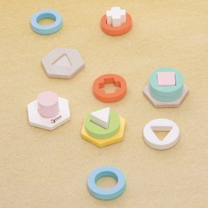 Classic World Sorter Montessori Kształtów i Kolorów Układanka Wieża 2