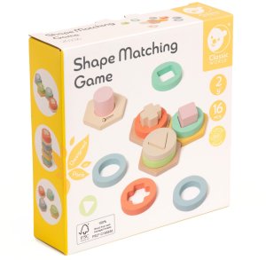 Classic World Sorter Montessori Kształtów i Kolorów Układanka Wieża 10