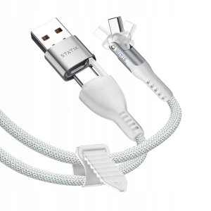 Kabel USB STATIK USB-C - USB-C 1 m Biały 4
