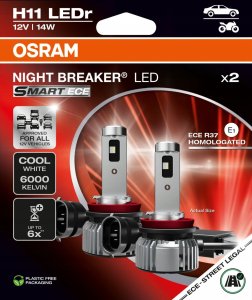 Osram Night Breaker LED Smart H11 ECE godkendt - Sæt 5