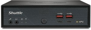 Shuttle Slim AI PC DN11H7 Wielkość PC 1.35L Czarny 155H Intel SoC 1